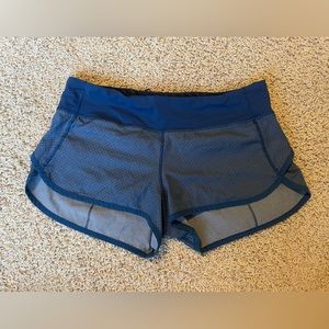 Lulu lemon blue athletica shorts